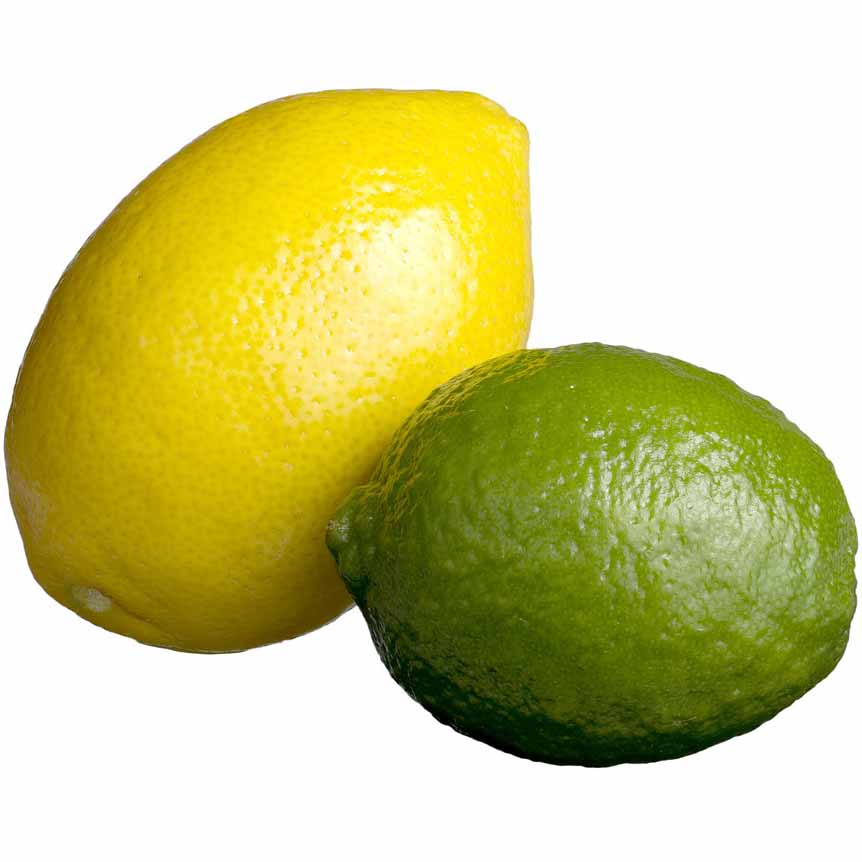 Citron importé (Liban) vert et jaune