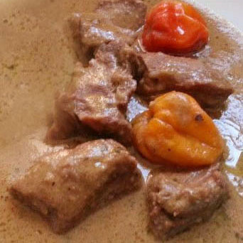 Sauce arachide à la viande de boeuf local frais (4pers.)